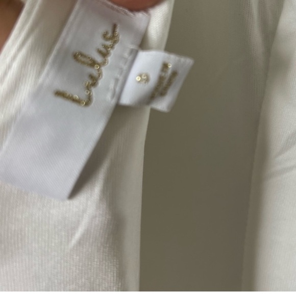 Feeling of Forever White Long Sleeve Mermaid Maxi Dress NWOT Small - Picture 7 of 7